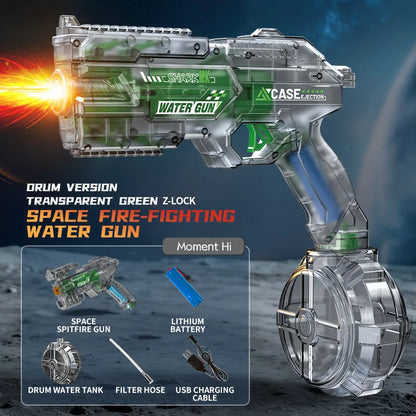 New Water Gun Electric Water Gun High-Capacity Pulse Continuous Water Spraying Toy Summer Outdoor Beach Toy For boys Kid Gift