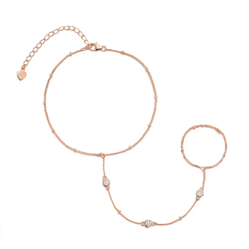 Smyoue 3MM Moissanite Bracelets for Women 14-21cm Wrist Size Adjustable Chain 925 Sterling Silver Plated 18K Wholesale Jewelry