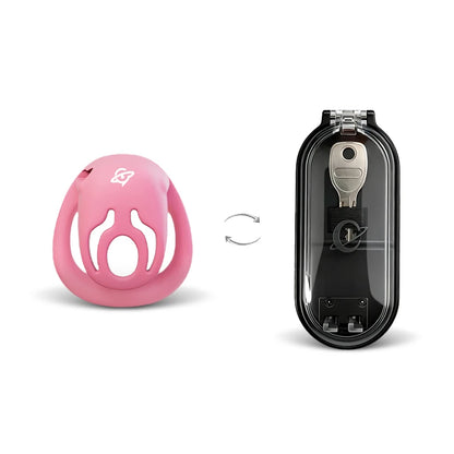 YoKoNex Men Chastity Lock, Black Male Cage, Penis Ring with 3 Sizes, Ergonomic Chastity Device, Adult Toy, New 2026