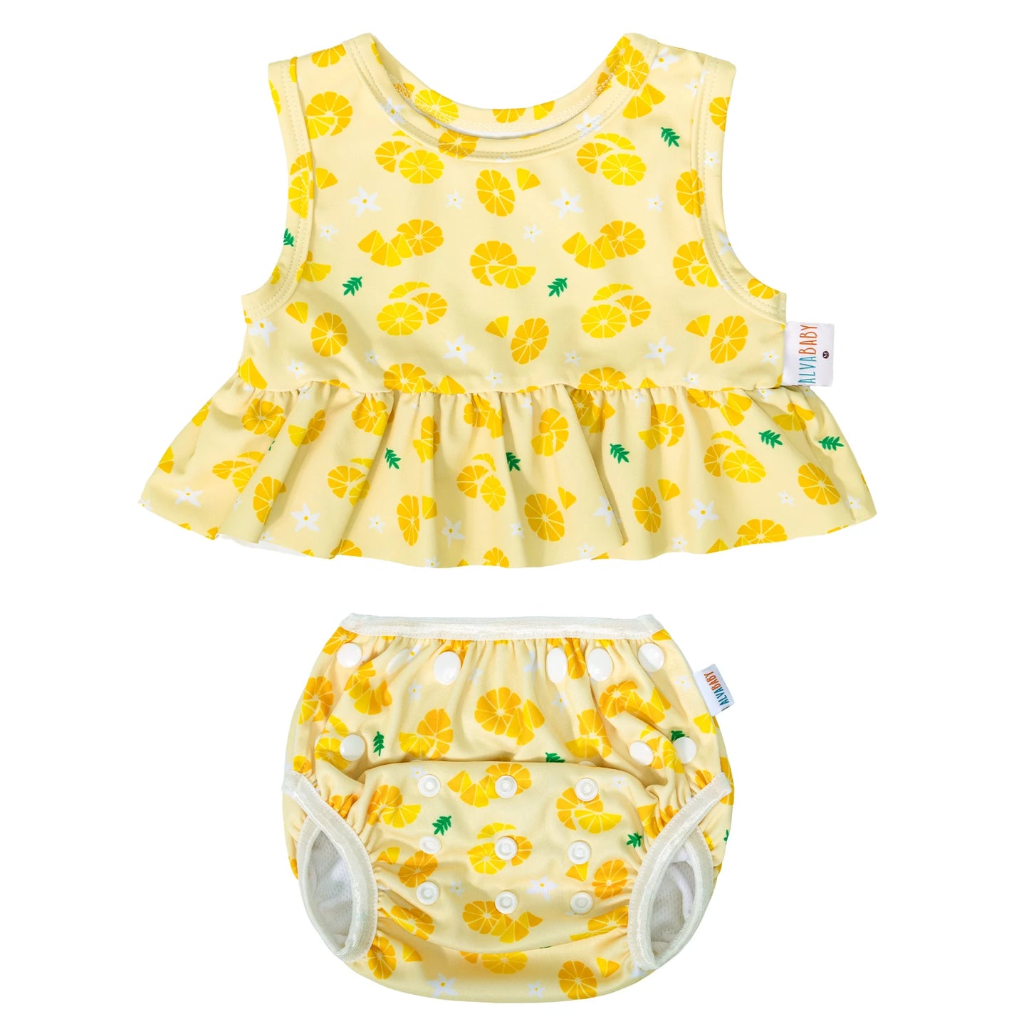 U PICK 1 Set ALVABABY Summer Swim Set Sleeveless Fashion Swimsuit for Baby Girls