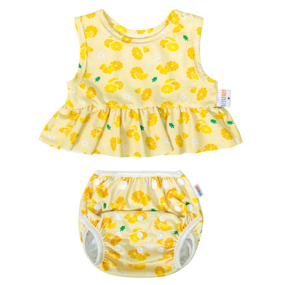 U PICK 1 Set ALVABABY Summer Swim Set Sleeveless Fashion Swimsuit for Baby Girls