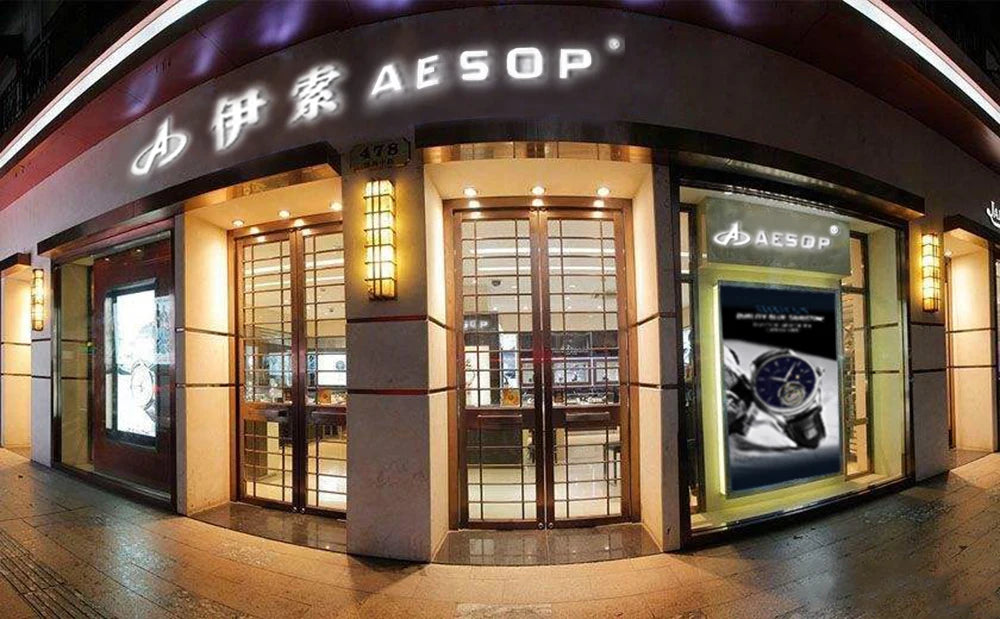 AESOP Men Flying Tourbillon Movement Mechanical Automatic Luxury Watches Wristwatches Skeleton Watch Brand For Man Sapphire