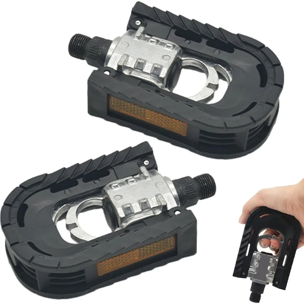 Folding Bicycle Bike Pedals for Ebike with Reflective Strips Wide Flat Pedals,Aluminum Urban Cycling Pedals