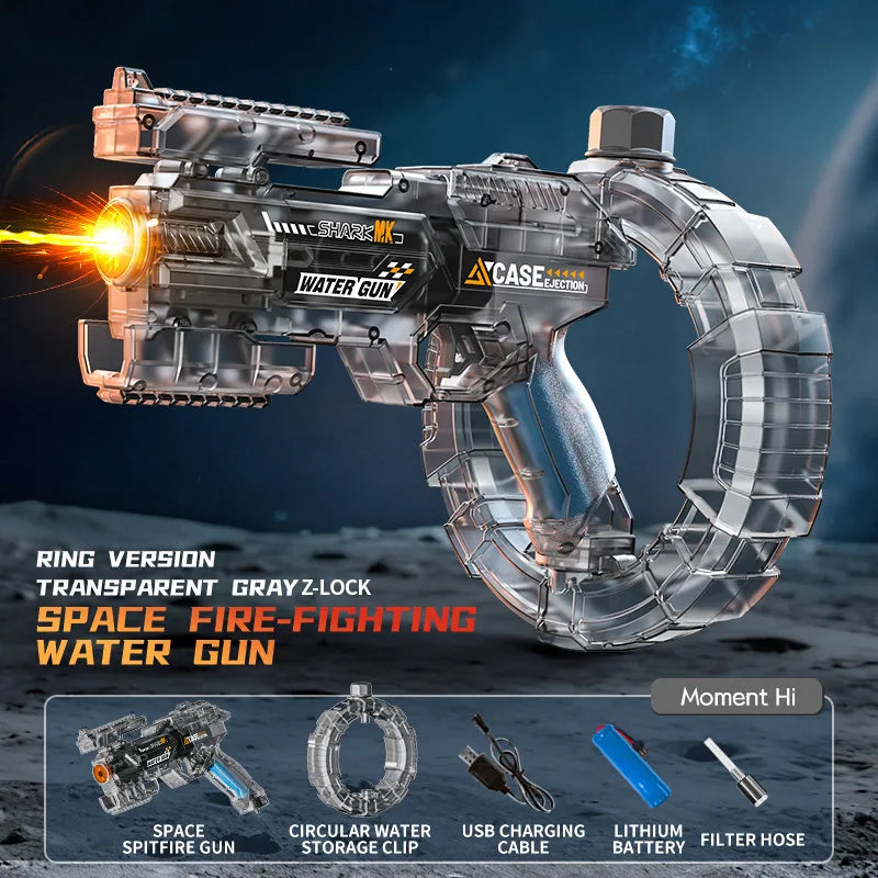 New Water Gun Electric Water Gun High-Capacity Pulse Continuous Water Spraying Toy Summer Outdoor Beach Toy For boys Kid Gift