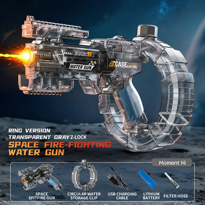 New Water Gun Electric Water Gun High-Capacity Pulse Continuous Water Spraying Toy Summer Outdoor Beach Toy For boys Kid Gift