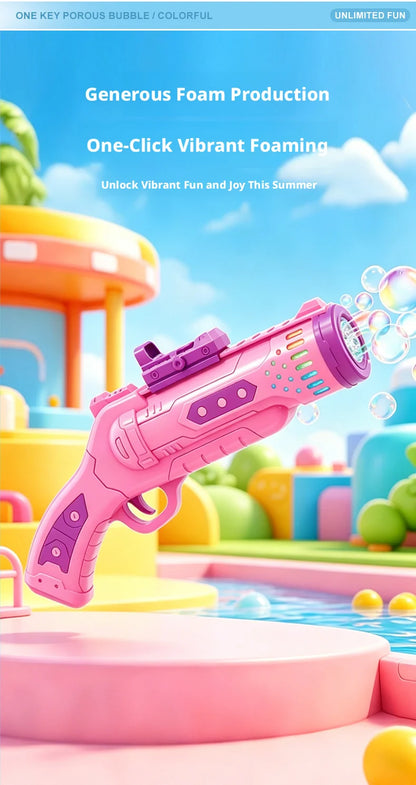 2026 New Bubble Machine  Soap Fully Bubbles Gun automatic Blower Outdoor Party Games Toy Boys Girls Christmas Birthday Gifts
