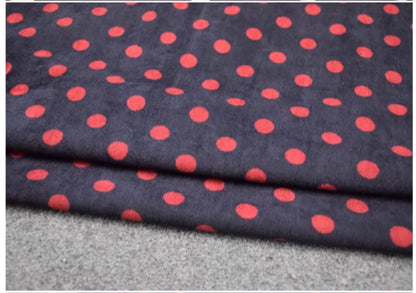 Fashion 1.8cm Round Dot Corduroy Fabric, Autumn Winter Children Cloth Cotton-padded Clothes, Handmade Sewing Tela T2252