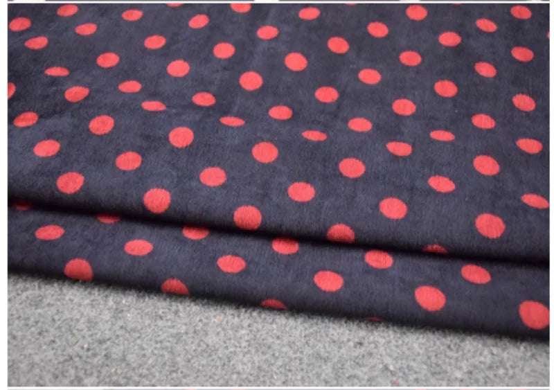 Fashion 1.8cm Round Dot Corduroy Fabric, Autumn Winter Children Cloth Cotton-padded Clothes, Handmade Sewing Tela T2252