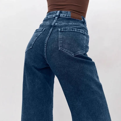 Fashion Is Not Outdated Women's Elastic Wide-leg Jeans Women's European and American Women's Clothing Casual and Versatile