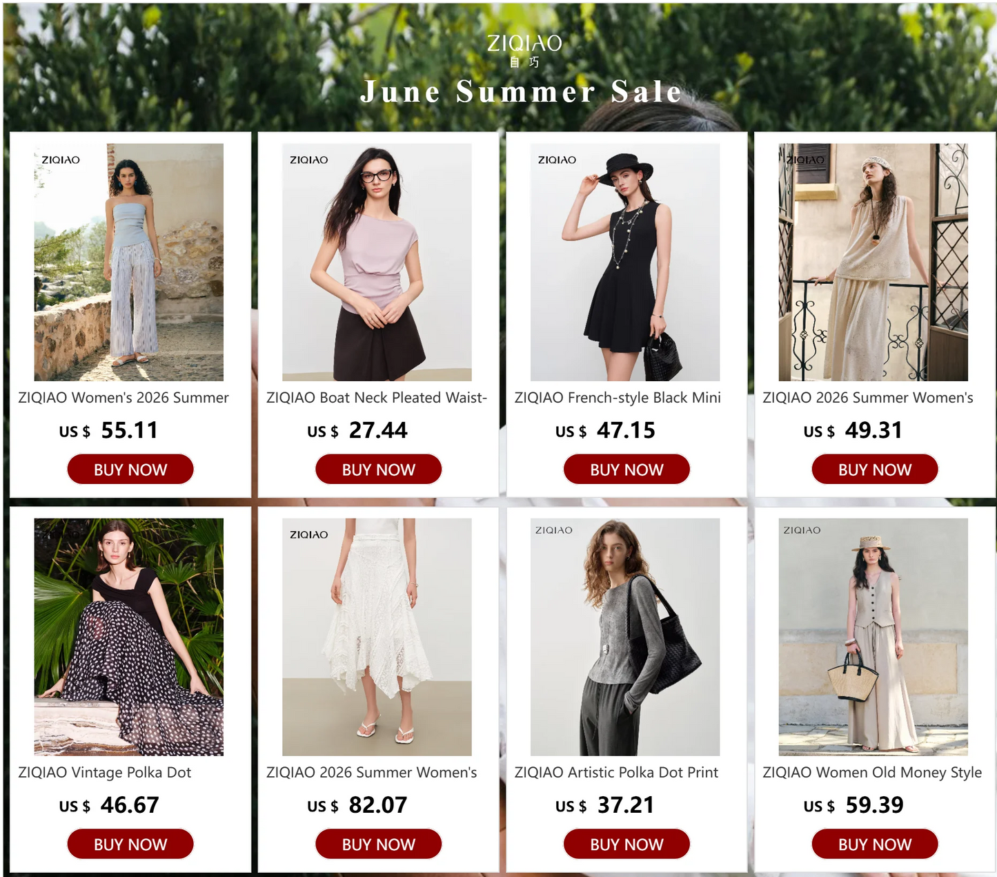 ZIQIAO Versatile Cool Sense Short-sleeved T-shirt for Women 2024 Summer New Style Simple Round Neck Top for Female