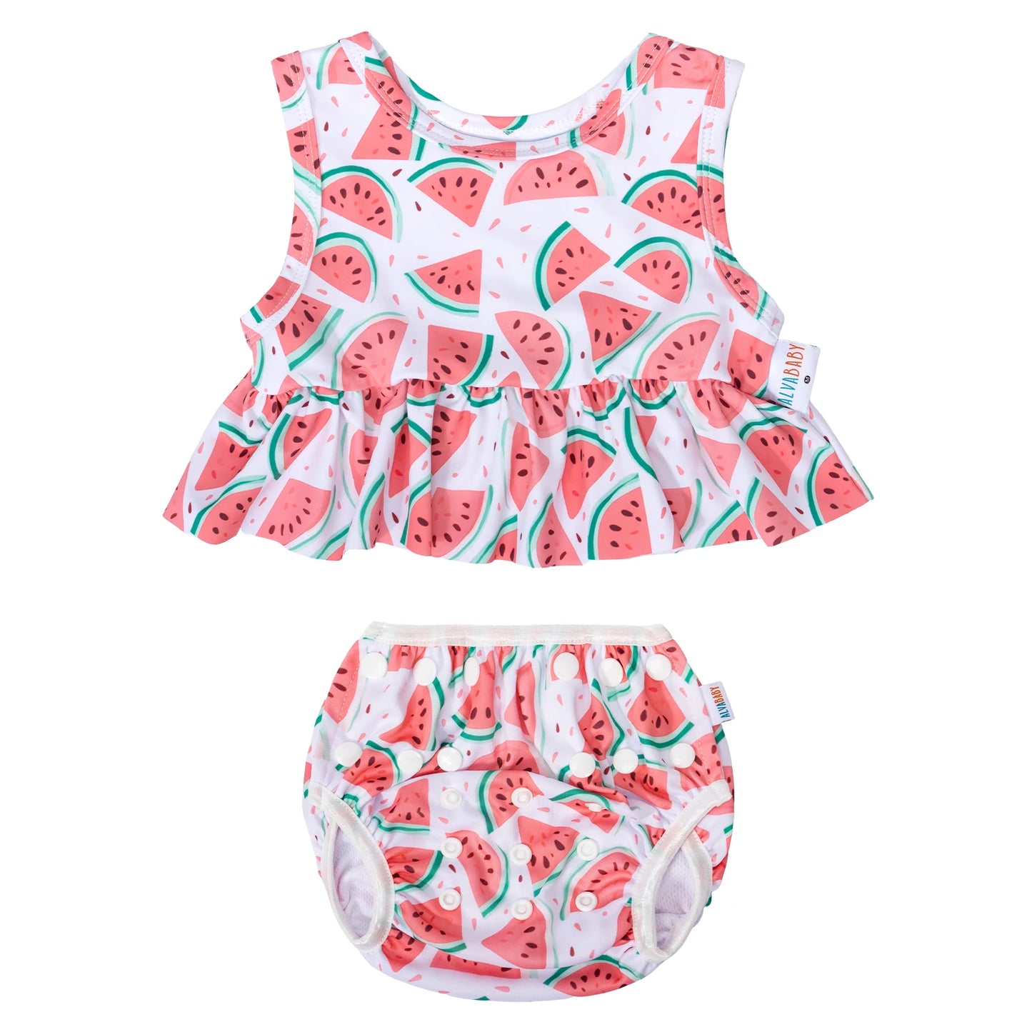 U PICK 1 Set ALVABABY Summer Swim Set Sleeveless Fashion Swimsuit for Baby Girls