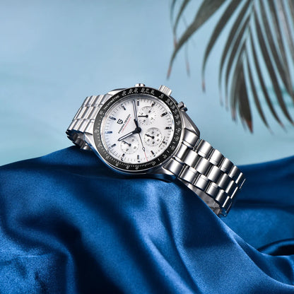 PAGANI DESIGN New Retro Watch Luxury Moon Quartz Watches For Men Stainless steel Luminous waterproof Sport Chronograph Man 2025