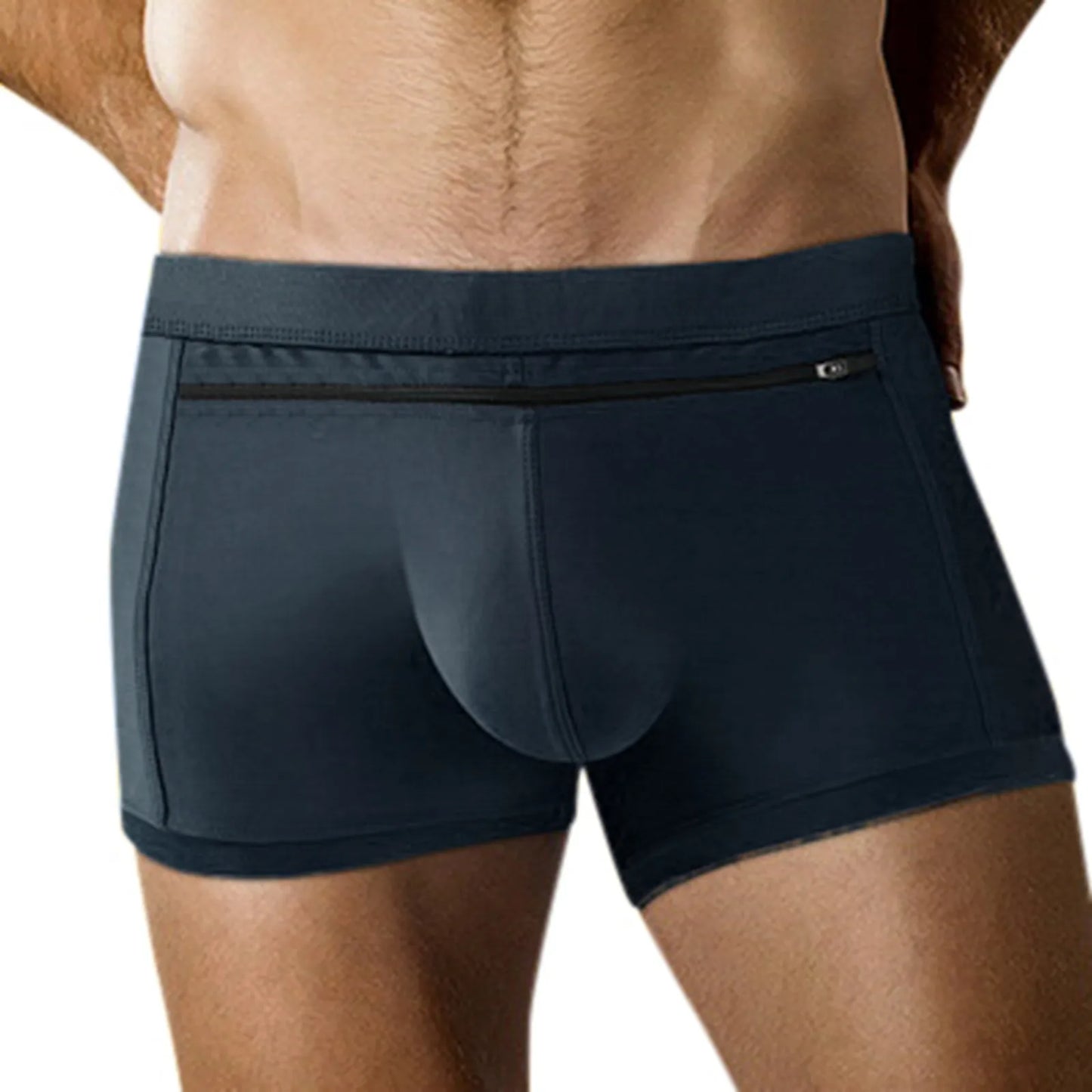 Elastic Waist Plus Size Underwear Sexy Swimming Trunk Men'S Beach Swimsuit Back Pocket Men'S Swim Shorts Traje De BañO Hombre