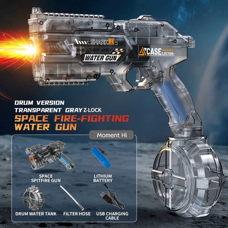 New Water Gun Electric Water Gun High-Capacity Pulse Continuous Water Spraying Toy Summer Outdoor Beach Toy For boys Kid Gift