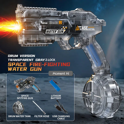 New Water Gun Electric Water Gun High-Capacity Pulse Continuous Water Spraying Toy Summer Outdoor Beach Toy For boys Kid Gift