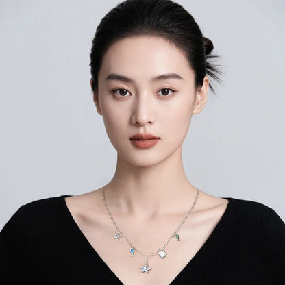 New 925 Sterling Silver Cupid Arrow Mobius Butterfly Dragonfly Sparkling Simple Heart Guardian Necklace 100% 925 Sterling Silver