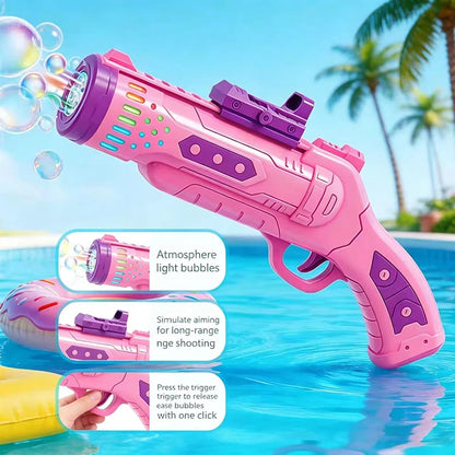 2026 New Bubble Machine  Soap Fully Bubbles Gun automatic Blower Outdoor Party Games Toy Boys Girls Christmas Birthday Gifts
