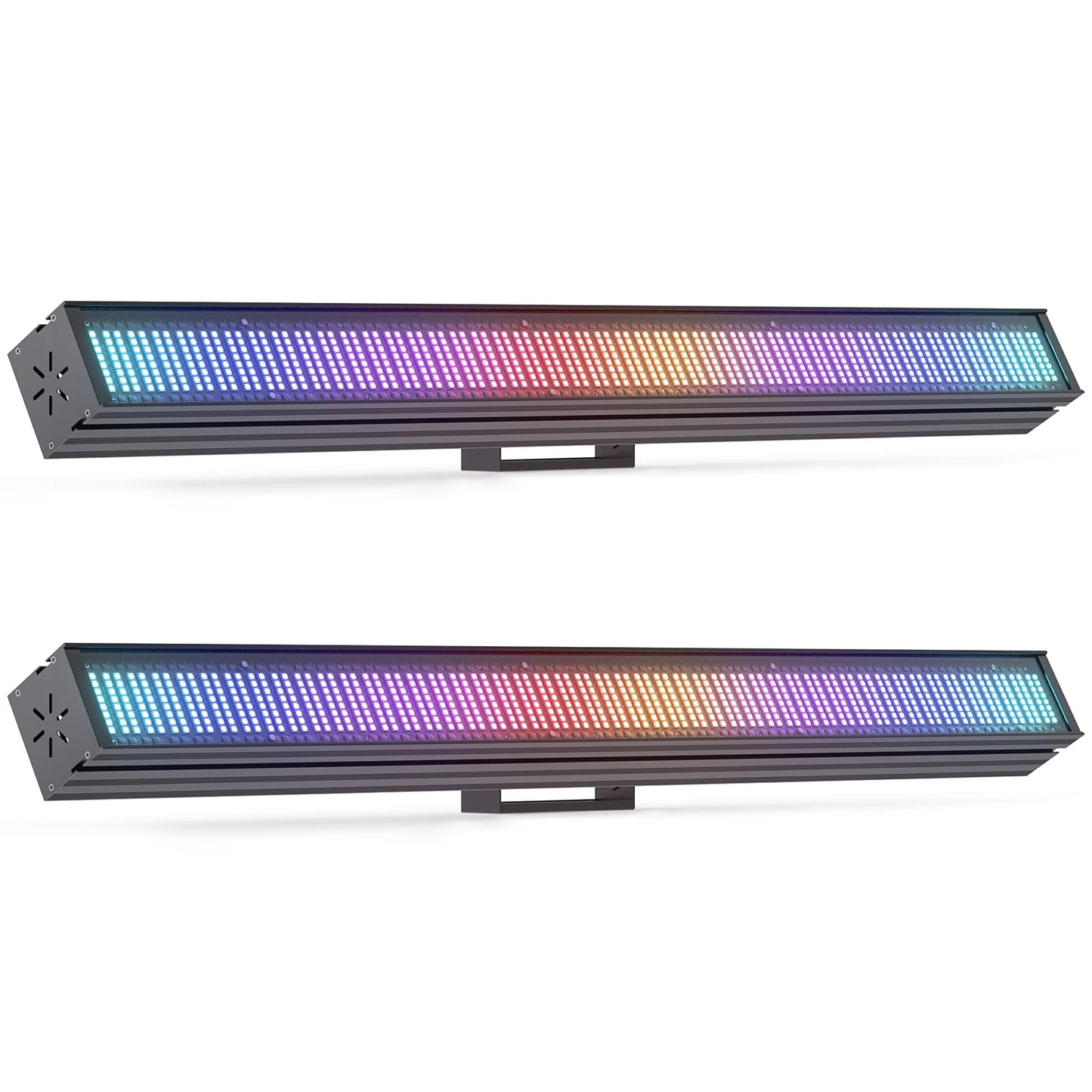 Yiflamefly 2Pcs 150W RGB 768LEDs Wall Washer Lights Pixel Stage Light Bar With Strobe/Fade/Pulse For Wedding Party KTV Bar Show