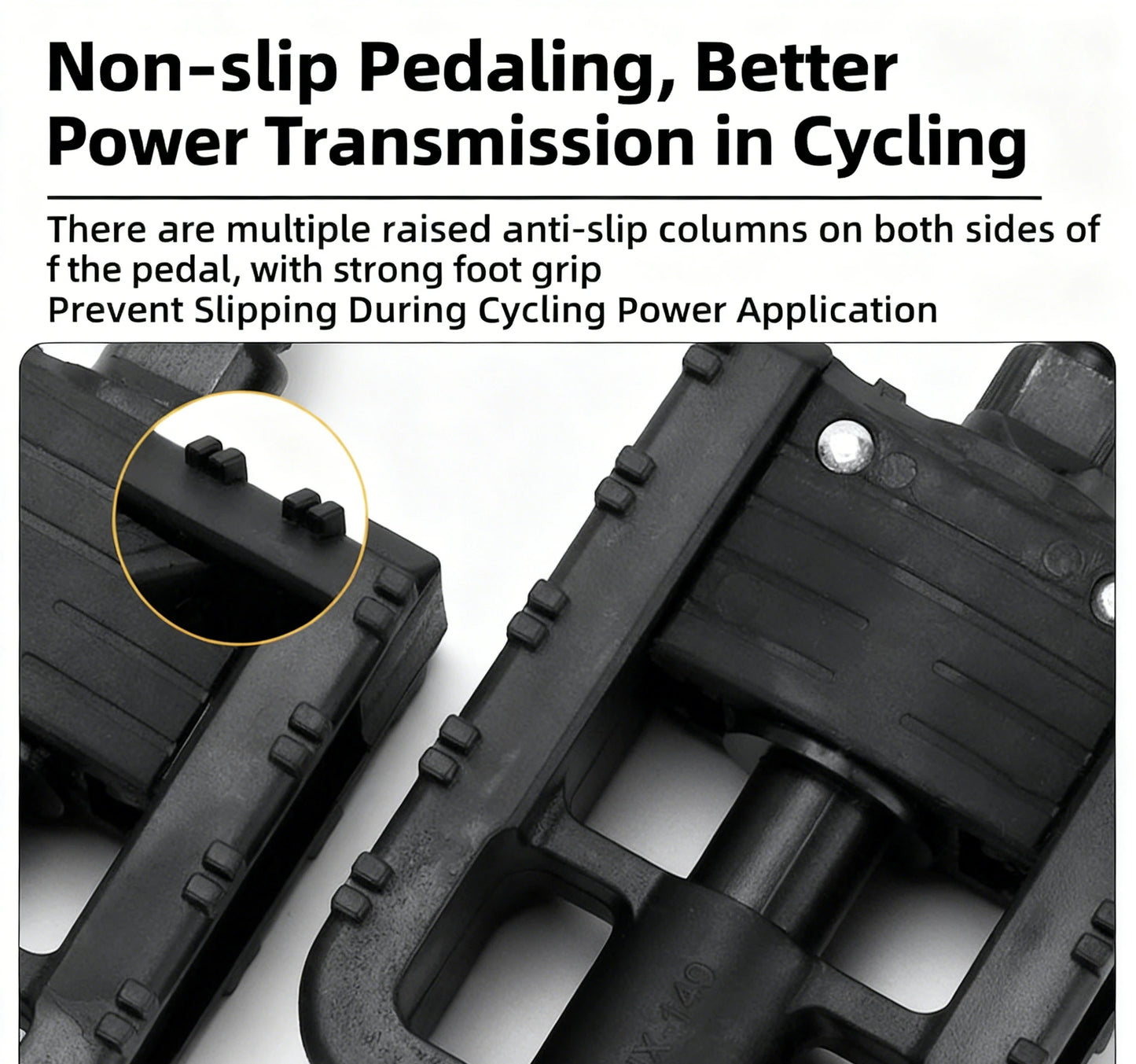 Bicycle Platform Pedals Non-slip Bicycle Pedal Footboard with Reflector Riding Accessories for Folding Bike Electric Vehicle