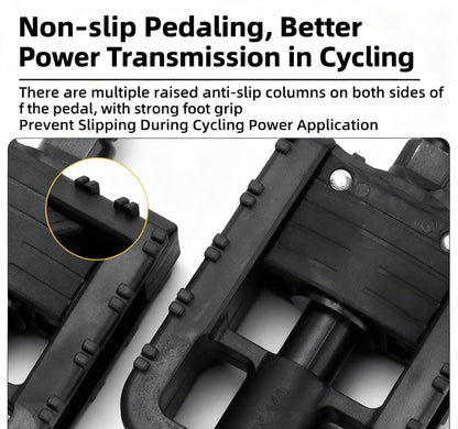 Bicycle Platform Pedals Non-slip Bicycle Pedal Footboard with Reflector Riding Accessories for Folding Bike Electric Vehicle