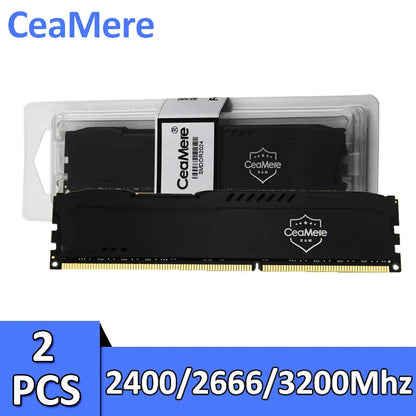 CeaMere 2pcs D4 desktop computer memory bar memoriam 8GB 16GB 32GB 2666/3200Mhz memory card PC 288-pin RAM memory card wholesale