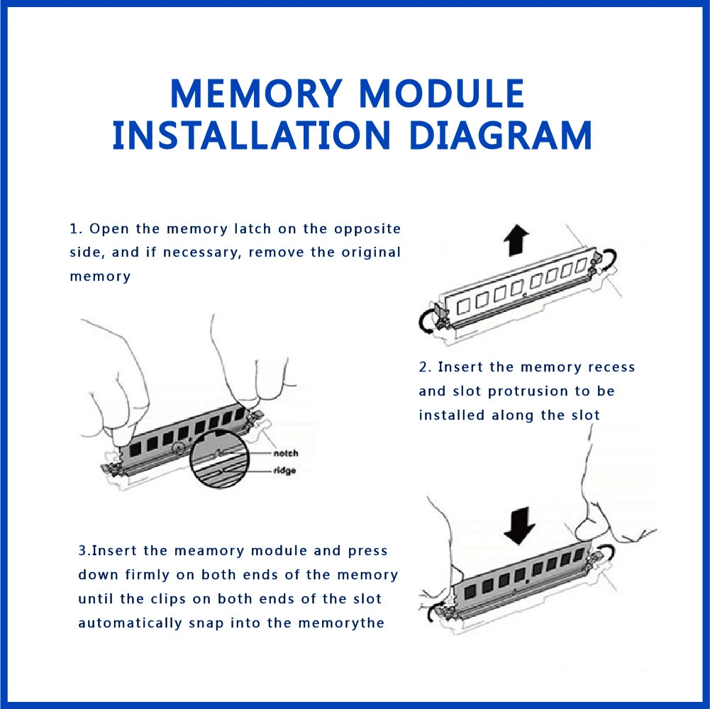 10PCS Used Second-hand ddr3 ddr4 Desktop Memory memoriam Ymeition 4GB 8GB 1600 2133 2400 2666 Wholesales Price