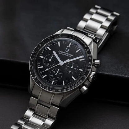 PAGANI DESIGN New Retro Watch Luxury Moon Quartz Watches For Men Stainless steel Luminous waterproof Sport Chronograph Man 2025