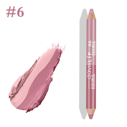 1PC New Professional Wood Lip liner Pen Waterproof Eyeliner Pencil Lady Charming Women's Makeup Long Lasting Cosmetic Tool