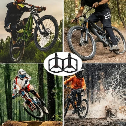 Bicycle pedal - Anti-slip - Double bearing - Lightweight cycling pedal - Suitable for road and mountain bike riding accessories