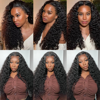 20 22 24Inch Deep Wave Bundles 12A Human Hair Bundles Human Hair Quality Brazilian Bundles 100% Human Hair Raw Hair Bundles for Women ready to wear On Clearance Sale Pre Plucked Wig Party work daily life