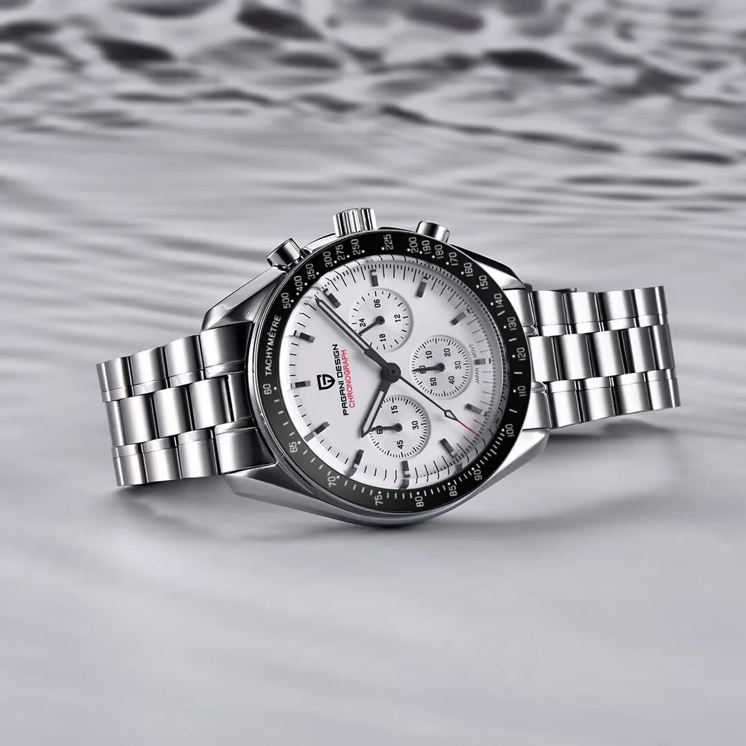 PAGANI DESIGN New Retro Watch Luxury Moon Quartz Watches For Men Stainless steel Luminous waterproof Sport Chronograph Man 2025