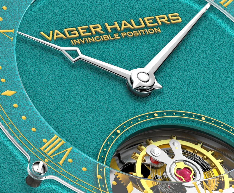 New Year's watch gift  limited edition genuine watch men's mechanical watch tourbillon hollow leather waterproof