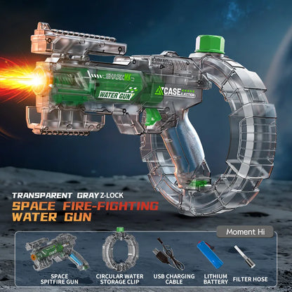 New Water Gun Electric Water Gun High-Capacity Pulse Continuous Water Spraying Toy Summer Outdoor Beach Toy For boys Kid Gift
