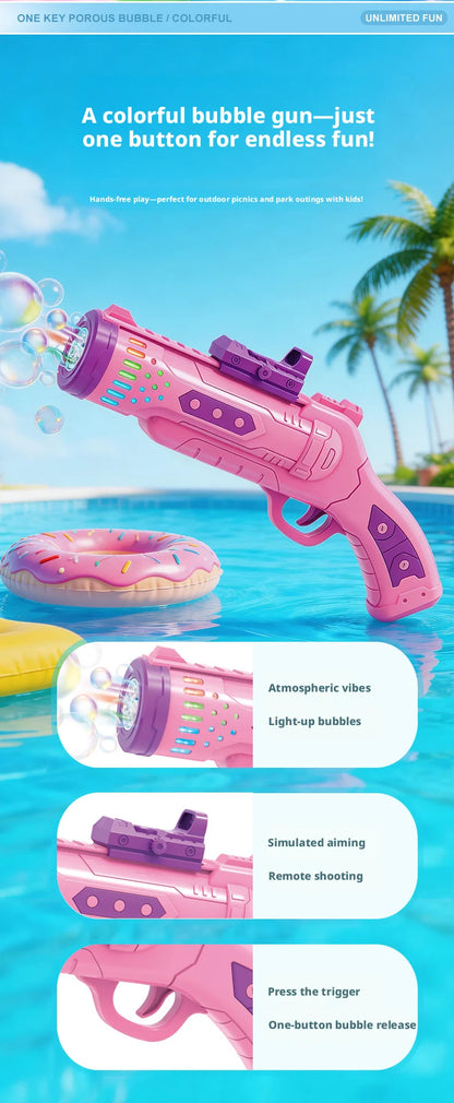 2026 New Bubble Machine  Soap Fully Bubbles Gun automatic Blower Outdoor Party Games Toy Boys Girls Christmas Birthday Gifts
