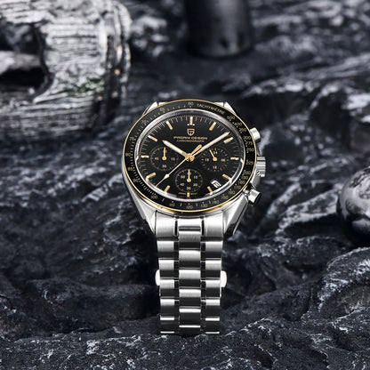 PAGANI DESIGN New Retro Watch Luxury Moon Quartz Watches For Men Stainless steel Luminous waterproof Sport Chronograph Man 2025