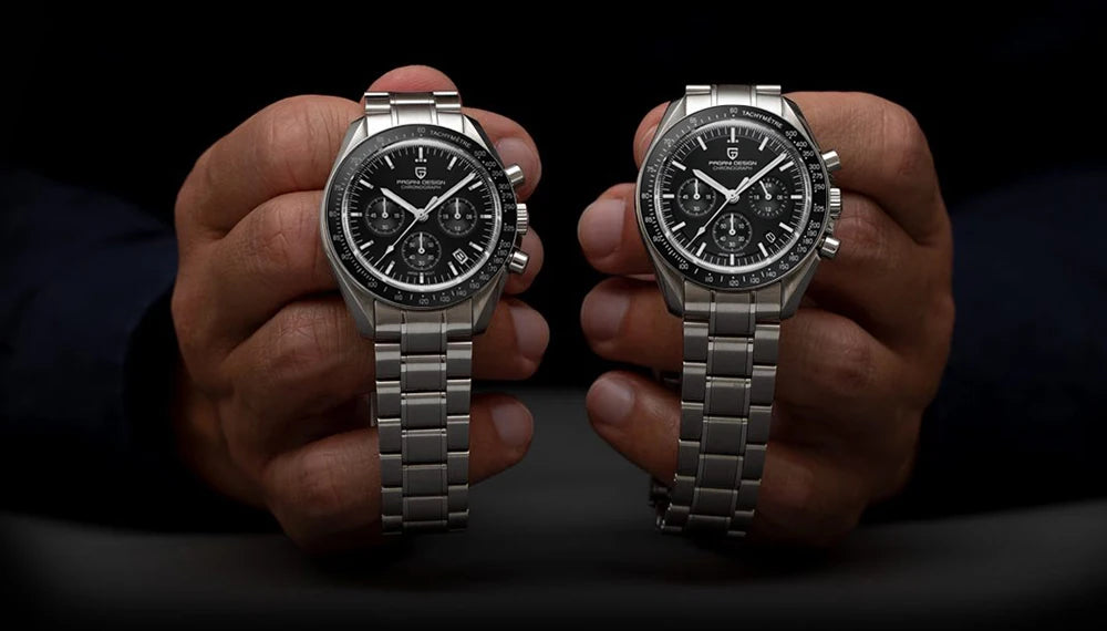 PAGANI DESIGN New Retro Watch Luxury Moon Quartz Watches For Men Stainless steel Luminous waterproof Sport Chronograph Man 2025