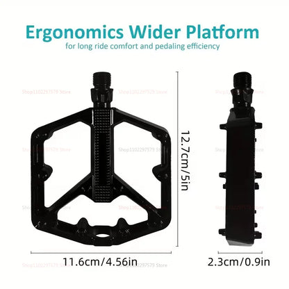 Bicycle pedal - Anti-slip - Double bearing - Lightweight cycling pedal - Suitable for road and mountain bike riding accessories
