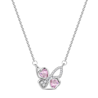 New 925 Sterling Silver Cupid Arrow Mobius Butterfly Dragonfly Sparkling Simple Heart Guardian Necklace 100% 925 Sterling Silver