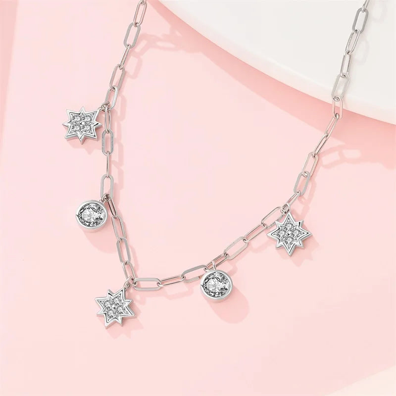 New 925 Sterling Silver Cupid Arrow Mobius Butterfly Dragonfly Sparkling Simple Heart Guardian Necklace 100% 925 Sterling Silver