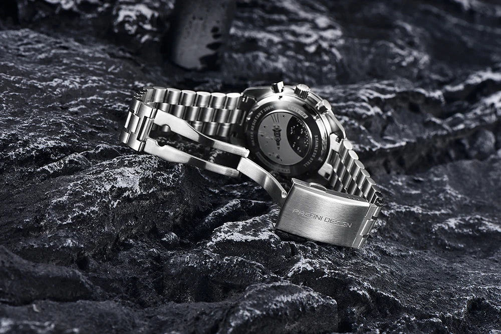 PAGANI DESIGN New Retro Watch Luxury Moon Quartz Watches For Men Stainless steel Luminous waterproof Sport Chronograph Man 2025