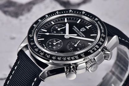 PAGANI DESIGN New Retro Watch Luxury Moon Quartz Watches For Men Stainless steel Luminous waterproof Sport Chronograph Man 2025