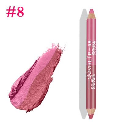 1PC New Professional Wood Lip liner Pen Waterproof Eyeliner Pencil Lady Charming Women's Makeup Long Lasting Cosmetic Tool