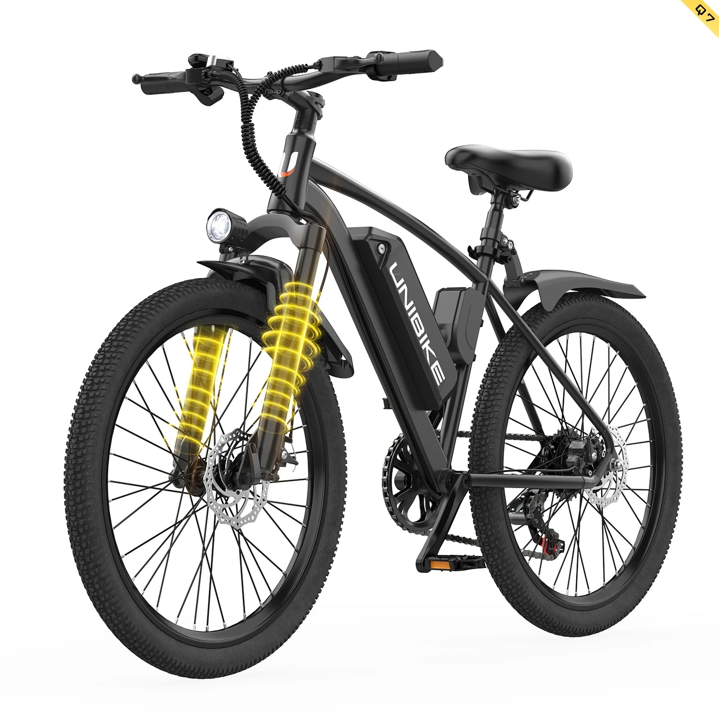 Unibike US Stock Wholesale 7 Speed Electric Mountain Bike Bicycles Commuting Bike Free Shipping Mountain Bikecycle Electric