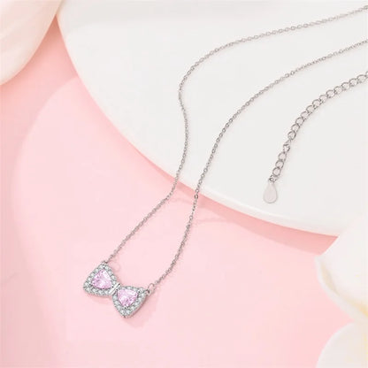 New 925 Sterling Silver Cupid Arrow Mobius Butterfly Dragonfly Sparkling Simple Heart Guardian Necklace 100% 925 Sterling Silver