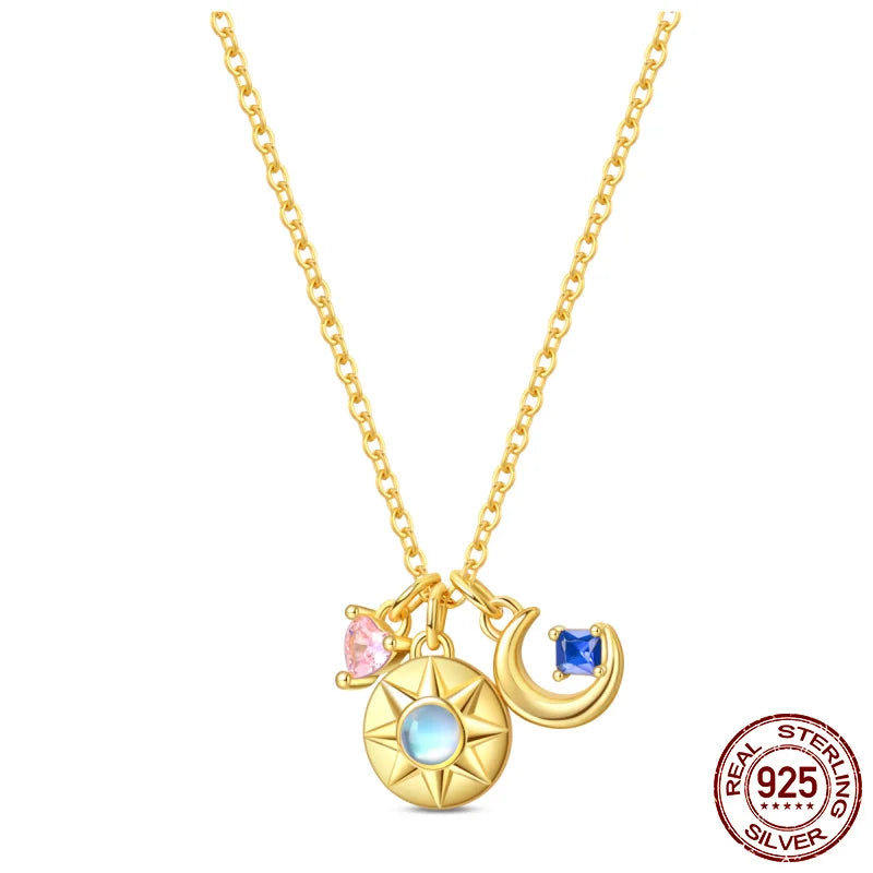 New 925 Sterling Silver Cupid Arrow Mobius Butterfly Dragonfly Sparkling Simple Heart Guardian Necklace 100% 925 Sterling Silver