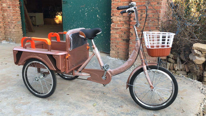 New Pedal Tricycle, Safe and Stable, Suitable for Carrying Goods, Family Adult Commuting, Outdoor Use