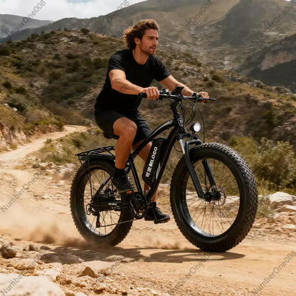 Electric bicycle 25km/h 48V lithium battery mountain bike adult lithium battery 26 inch two-wheeled battery car