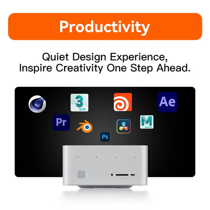 Beelink GTR9 Pro AI Mini PC AMD Ryzen AI MAX+ 395 LPDDR5X 128GB 8000MT/s 2TB SSD 140W Ultra 10GbE LAN WiFi7 BT5.4 Fingerprint