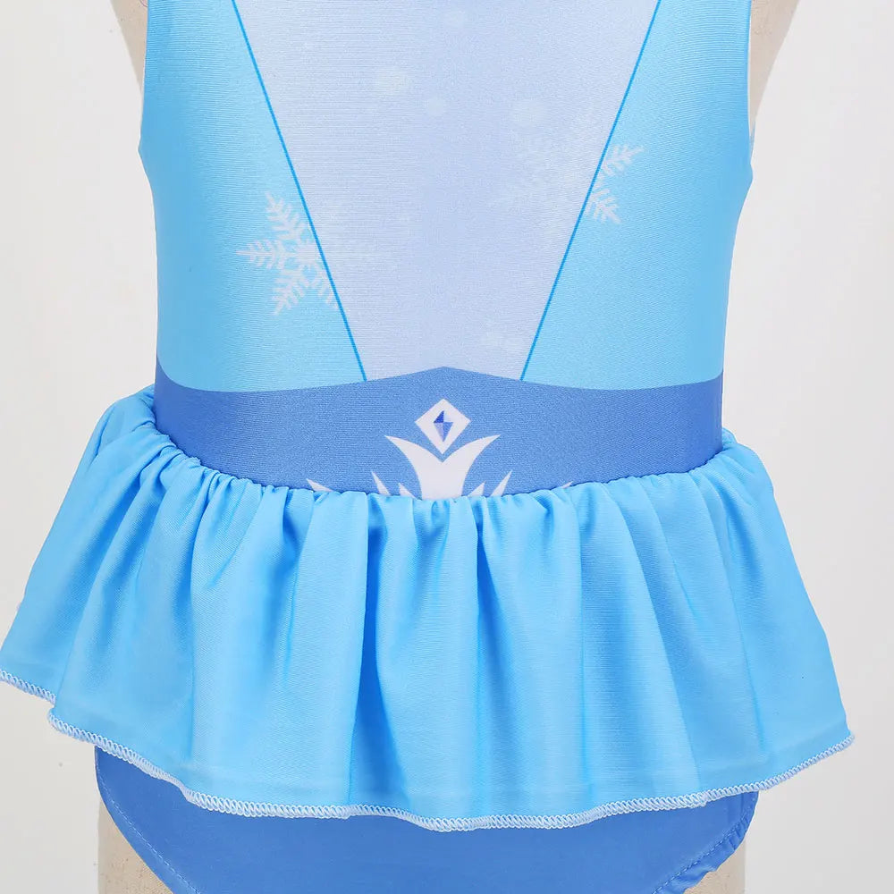 2 3 4 6 8 Yrs Girls Summer Swimming Clothing Bikini Two Pieces Set Princess Cosplay Beach Pool Costume Swimsuit Bathing Outfit