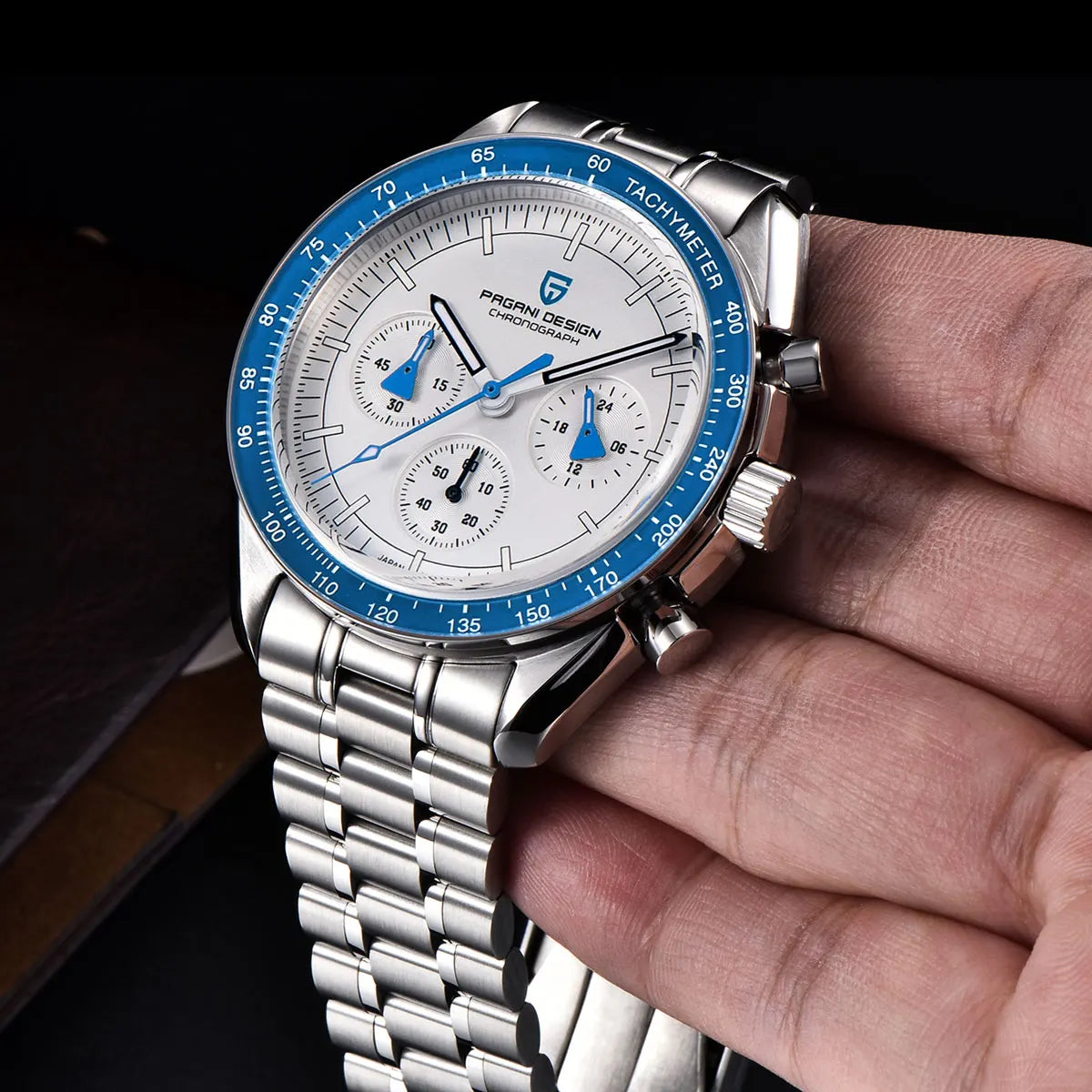 PAGANI DESIGN New Retro Watch Luxury Moon Quartz Watches For Men Stainless steel Luminous waterproof Sport Chronograph Man 2025